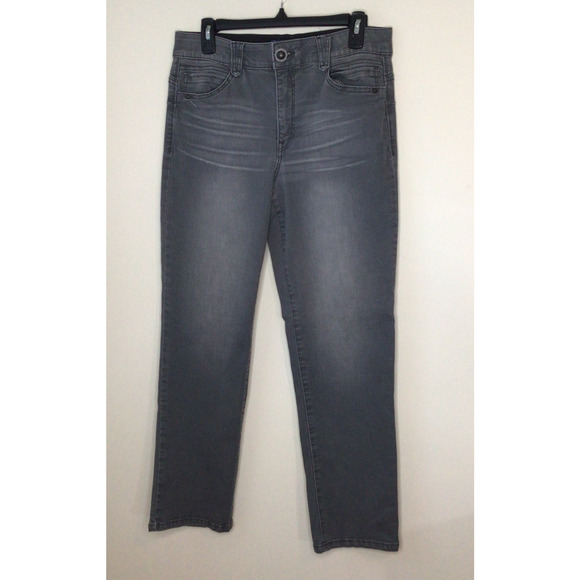 Democracy "AB"solution Gray Jeans Size Petite 12 - Picture 1 of 7